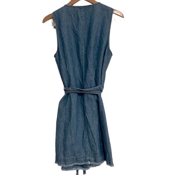 Madewell Raw Hem Wrap Dress. - Picture 6 of 8